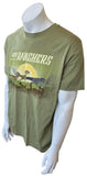 Disney Men's The Good Dinosaur Run With The Ranchers Olive Shirt Size Large