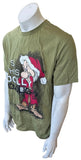 Disney Men's Santa Grumpy Is This Jolly Enough Olive Shirt Size Large
