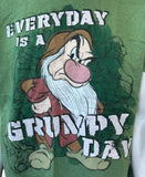 Disney Men's Everyday Is A Grumpy Day Green Short Sleeve Shirt Size Large