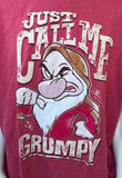 Disney Men's Just Call Me Grumpy Graphic Red Short Sleeve Shirt Size 3XL