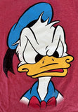 Disney Boys Donald Duck Graphic Red Short Sleeve Shirt Size Small