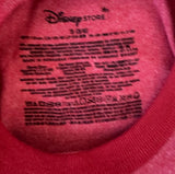 Disney Boys Donald Duck Graphic Red Short Sleeve Shirt Size Small