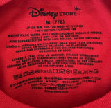 Disney Boys Mickey Pluto Donald Goofy Graphic Red Short Sleeve Shirt Size Medium