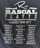Alstyle Boys Rascal Flatts Changed Tour 2012 Graphic Black Shirt Size Medium