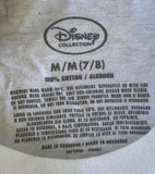 Disney Girls Mickey Mouse & Minnie Mouse Love Graphic White Shirt Size Medium