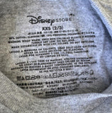 Disney Girls Mickey Mouse Shades Graphic Gray Short Sleeve Shirt Size XXS