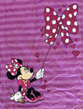 Disney Girls Minnie Mouse Bow Kite Graphic Purple Short Sleeve Shirt Size Medium