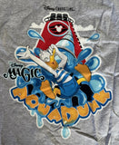 Disney Boys Disney Cruise Line Donald Duck Aqua Dunk Gray Shirt Size Small