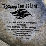 Disney Boys Disney Cruise Line Donald Duck Aqua Dunk Gray Shirt Size Small