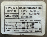 Epcos B84112G0000B110 Power Line Filter 250 VAC 10A 0.369 mA Single Phase