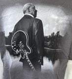 Anvil Men's B.B. King 2013 Tour Graphic Gray Short Sleeve Shirt Size X-Large
