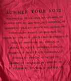 Anvil Men's Sting Summer Tour 2012 Red Short Sleeve Shirt Size Medium