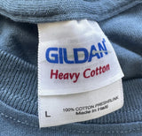 Gildan Men's Eagles Tour 2013 Graphic Blue Short Sleeve Shirt Size Large