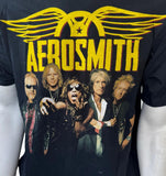 Gildan Men's Aerosmith The Global Warming Tour 2012 Black Shirt Size Large