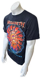 Anvil Men's Megadeth Super Collider Graphic Black Short Sleeve Shirt Size Medium