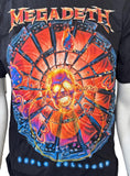 Anvil Men's Megadeth Super Collider Graphic Black Short Sleeve Shirt Size Medium