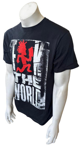 Anvil Men's Insane Clown Posse ICP F**K The World Graphic Black Shirt Size M