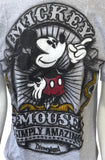 Disneyland Hong Kong Men's Mickey Mouse Simply Amazing Gray Shirt Size Medium
