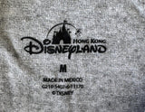 Disneyland Hong Kong Men's Mickey Mouse Simply Amazing Gray Shirt Size Medium