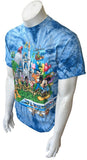 Disneyland Men's Walt Disney World Mickey Mouse & Friends Tie Dye Shirt Size M