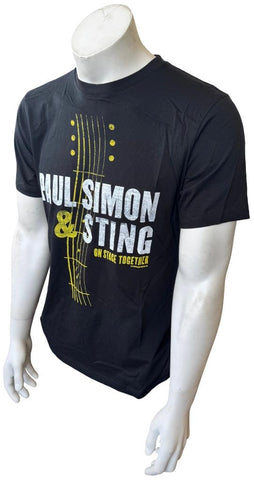 Royal Apparel Men's Paul Simon & Sting 2014 Tour Black Shirt Size Medium