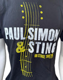 Royal Apparel Men's Paul Simon & Sting 2014 Tour Black Shirt Size Medium
