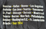 Royal Apparel Men's Paul Simon & Sting 2014 Tour Black Shirt Size Medium
