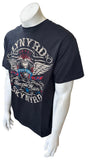 Anvil Men's Lynyrd Skynard Simple Man Tour 2013 Black Shirt Size Large