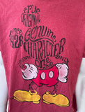 Disney Men's Mickey Mouse True Original Red Short Sleeve Shirt Size Large