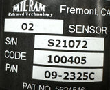 Mil-Ram 09-2325C O2 Gas Smarter Cable Sensor Analog