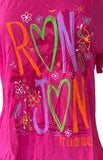 Pimatee Women's Ron Jon Ft. Lauderdale Pink Short Sleeve Shirt Size Small