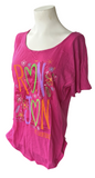 Pimatee Women's Ron Jon Ft. Lauderdale Pink Short Sleeve Shirt Size Small