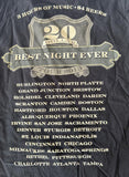 Gildan Women's Kid Rock Best Night Ever Tour 2013 Black Shirt Size Small