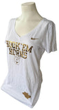 Nike Women's Texas Longhorns Hook 'Em Horns White Slim Fit Shirt Size Medium