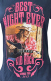 Next Level Women's Kid Rock Best Night Ever Summer Tour 2013 Black Shirt Size L
