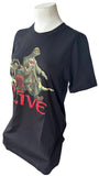 Canvas Women's Live Throwing Copper Graphic Black Short Sleeve Shirt Size XS