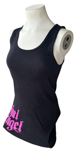 Lethal Angel Women's Lethal Angel Brass Knuckle Graphic Black Tank Top Size S