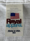 Royal Apparel Women's Maroon Five Band Graphic White Shirt Size Medium