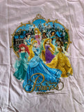 Disneyland Girls Disney Princesses Signature Pink Short Sleeve Shirt Size Medium