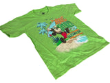 Disney Boys Mickey Mouse Wave Seeker Castaway Cay Green Shirt Size Small