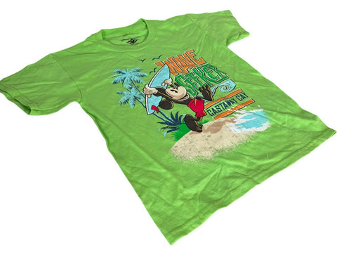 Disney Boys Mickey Mouse Wave Seeker Castaway Cay Green Shirt Size Small