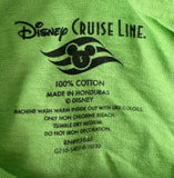 Disney Boys Mickey Mouse Wave Seeker Castaway Cay Green Shirt Size Small