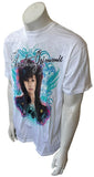 Anvil Men's Christina Grimmie Tour 2011 White Short Sleeve Shirt Size Large
