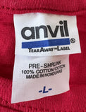 Anvil Men's J. Geils Band Ain't Nothin' But A House Party 2010 Red Shirt Size L