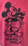 Disney Men's Mickey Mouse You Can't Handle This Red Shirt Size Large