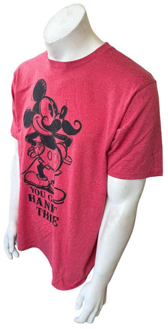 Disney Men's Mickey Mouse You Can't Handle This Red Shirt Size Large