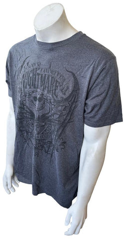 Disney Nightmare Before Christmas Jack Skellington Gray Shirt Size Large