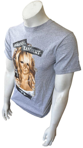 Anvil Men's Miranda Lambert The Revolution Starts Now Gray Shirt Size Small