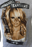 Anvil Men's Miranda Lambert The Revolution Starts Now Gray Shirt Size Small