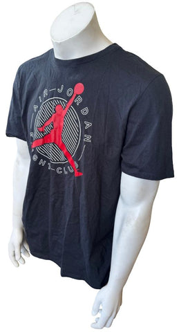 Nike Jordan Men's Jumpman Air Jordan Flight Club Black Short Sleeve Shirt Size L